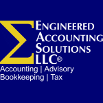 Logo against blue background.