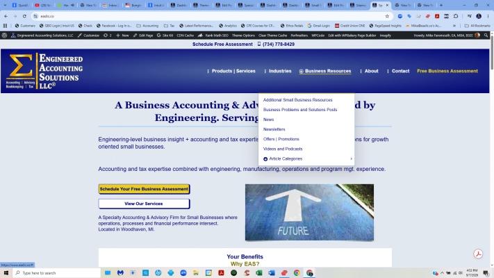 Resources heading and link showing Categories and Articles heading/link below. Resources heading and link showing Categories and Articles heading/link below.